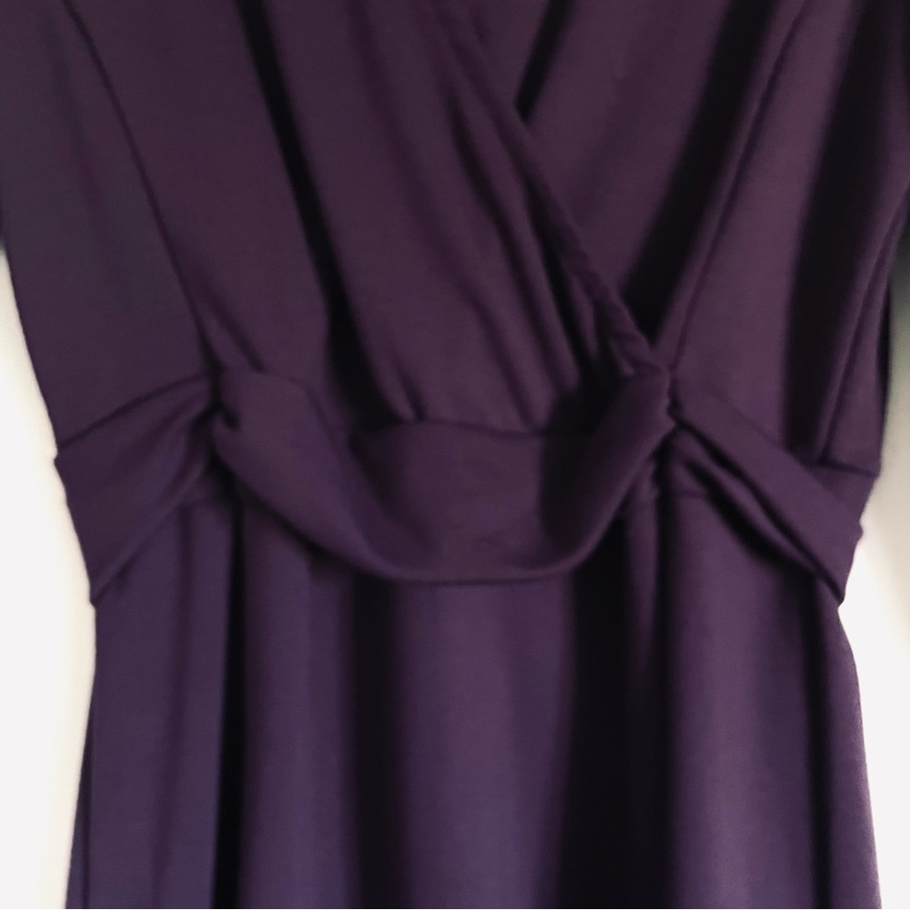 Lands' End Ponte Faux Wrap Mini Dress Size S (6 - 8) EUC - Picture 8 of 12